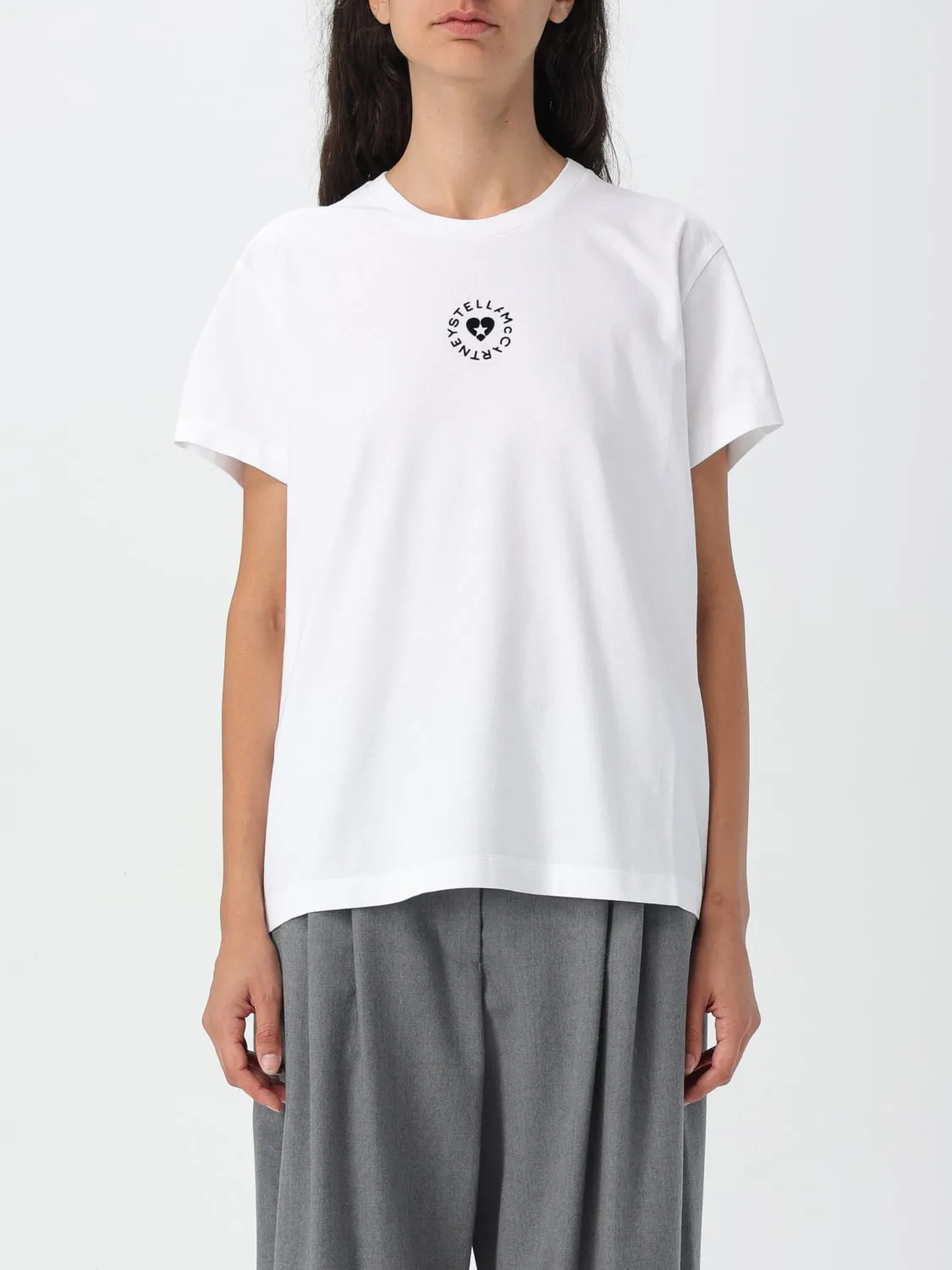 T-shirt con mini logo Stella McCartney