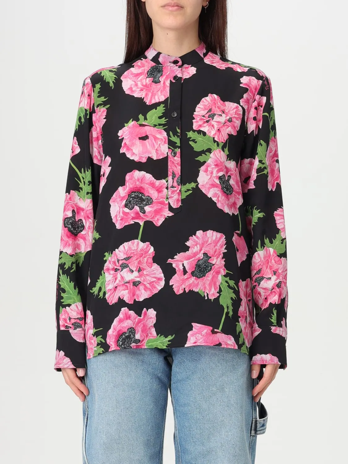Camicia Stella McCartney in seta con stampa floreale