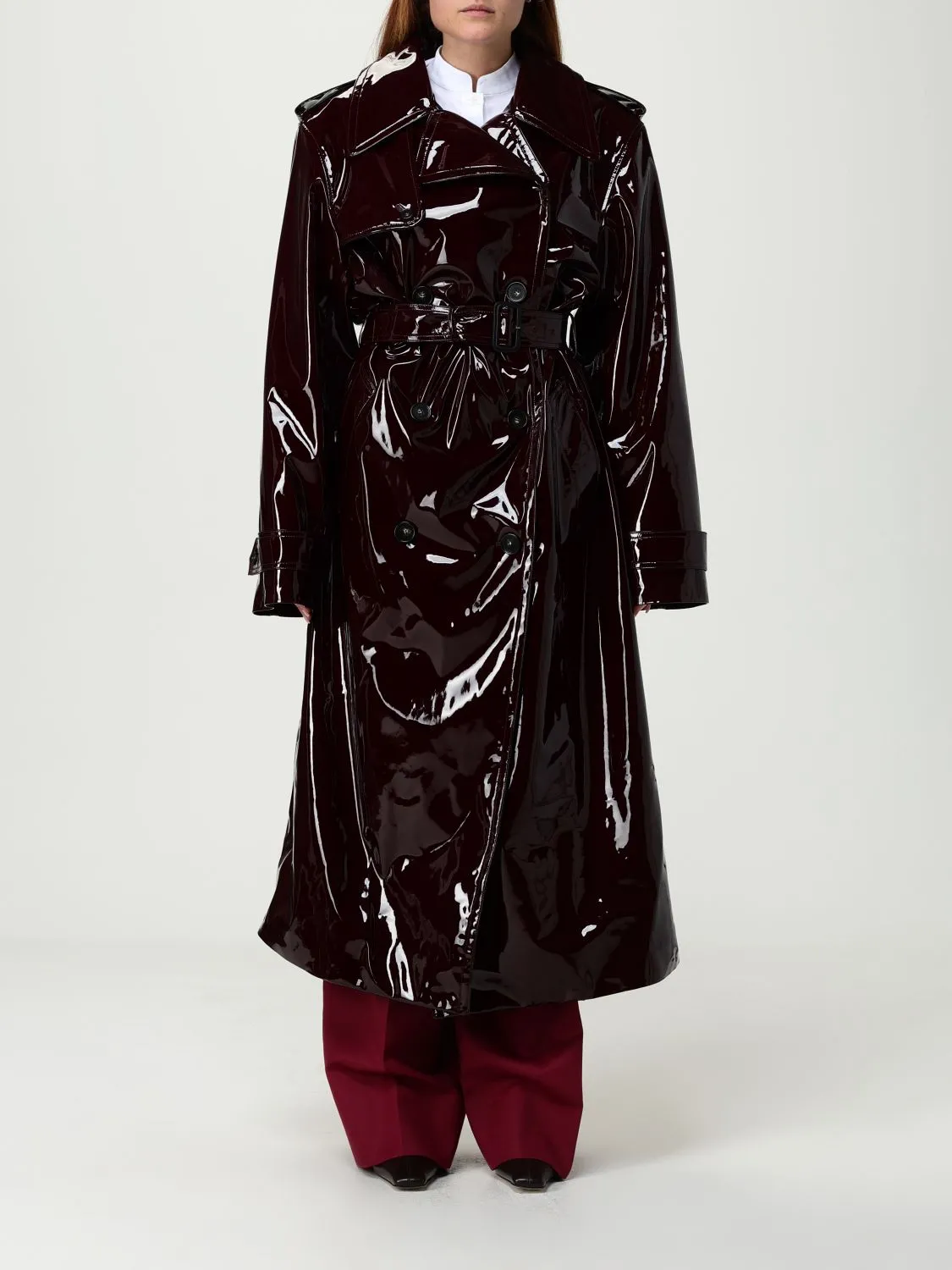 Trench doppiopetto Stella McCartney in vernice