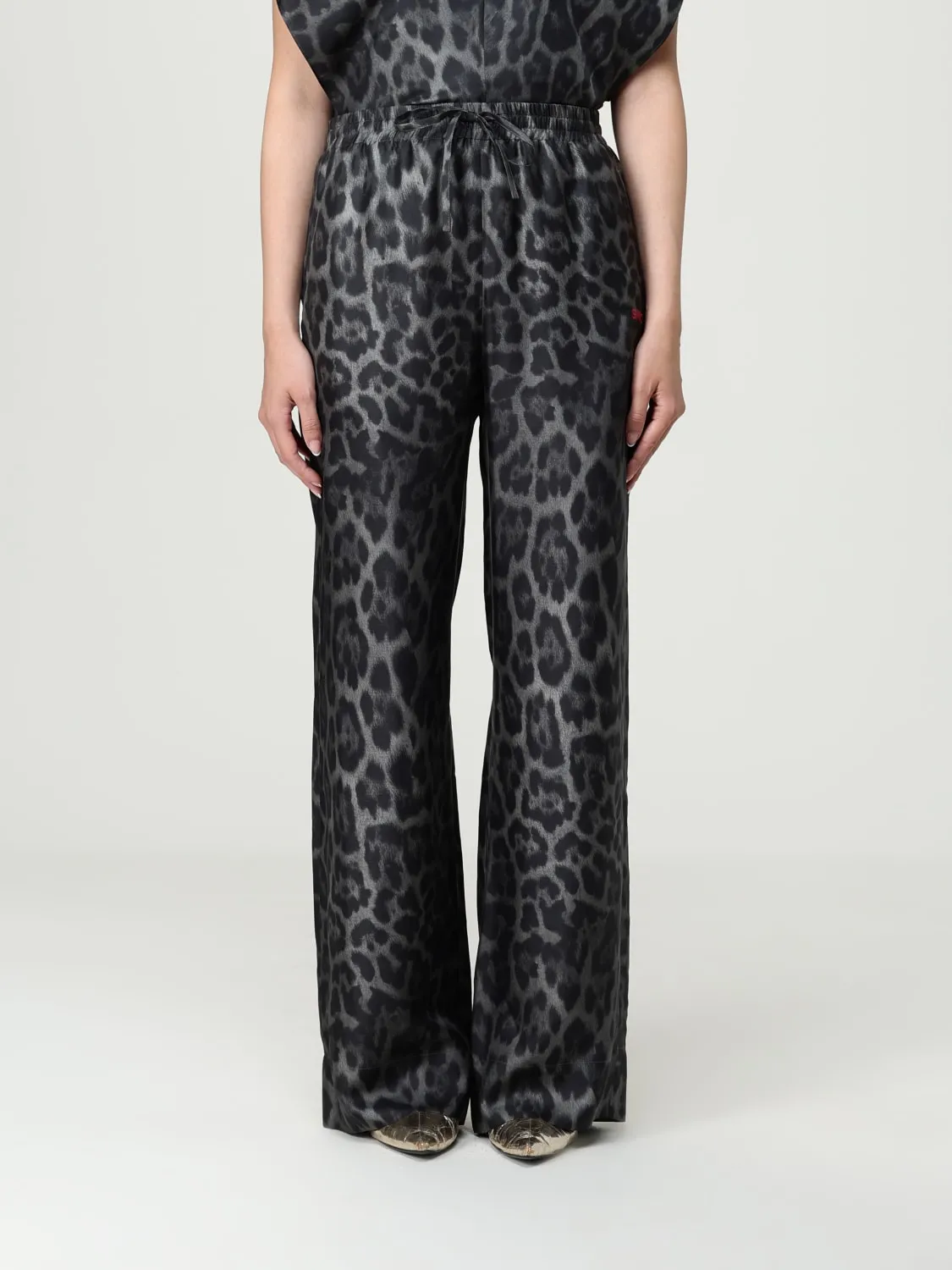 Pantalone Stella McCartney in seta animalier