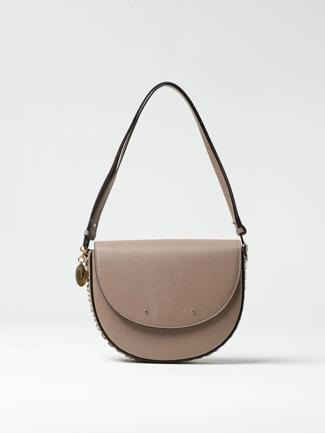 Borsa Flap Stella McCartney in pelle sintetica con dettaglio chain