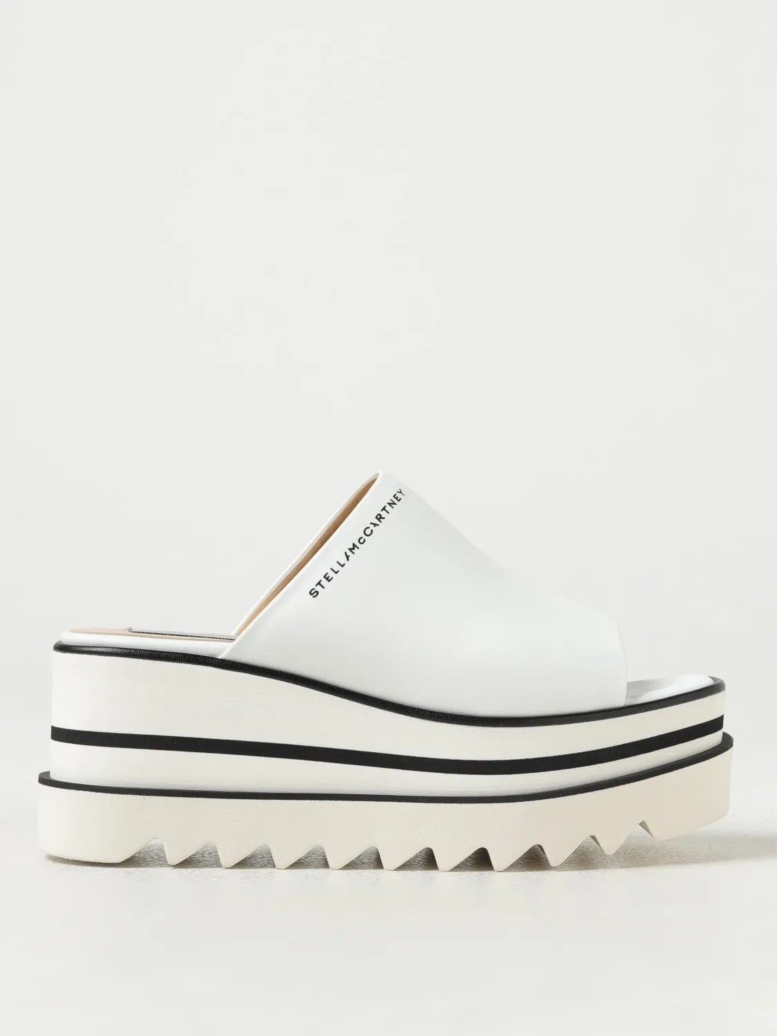 Sandalo con zeppa Stella McCartney in pelle sintetica