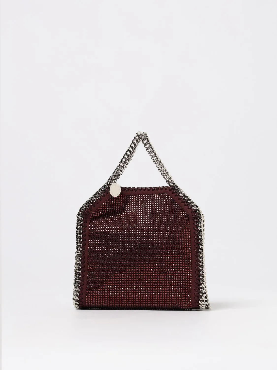 Borsa Micro Falabella Stella McCartney in camoscio sintetico con strass