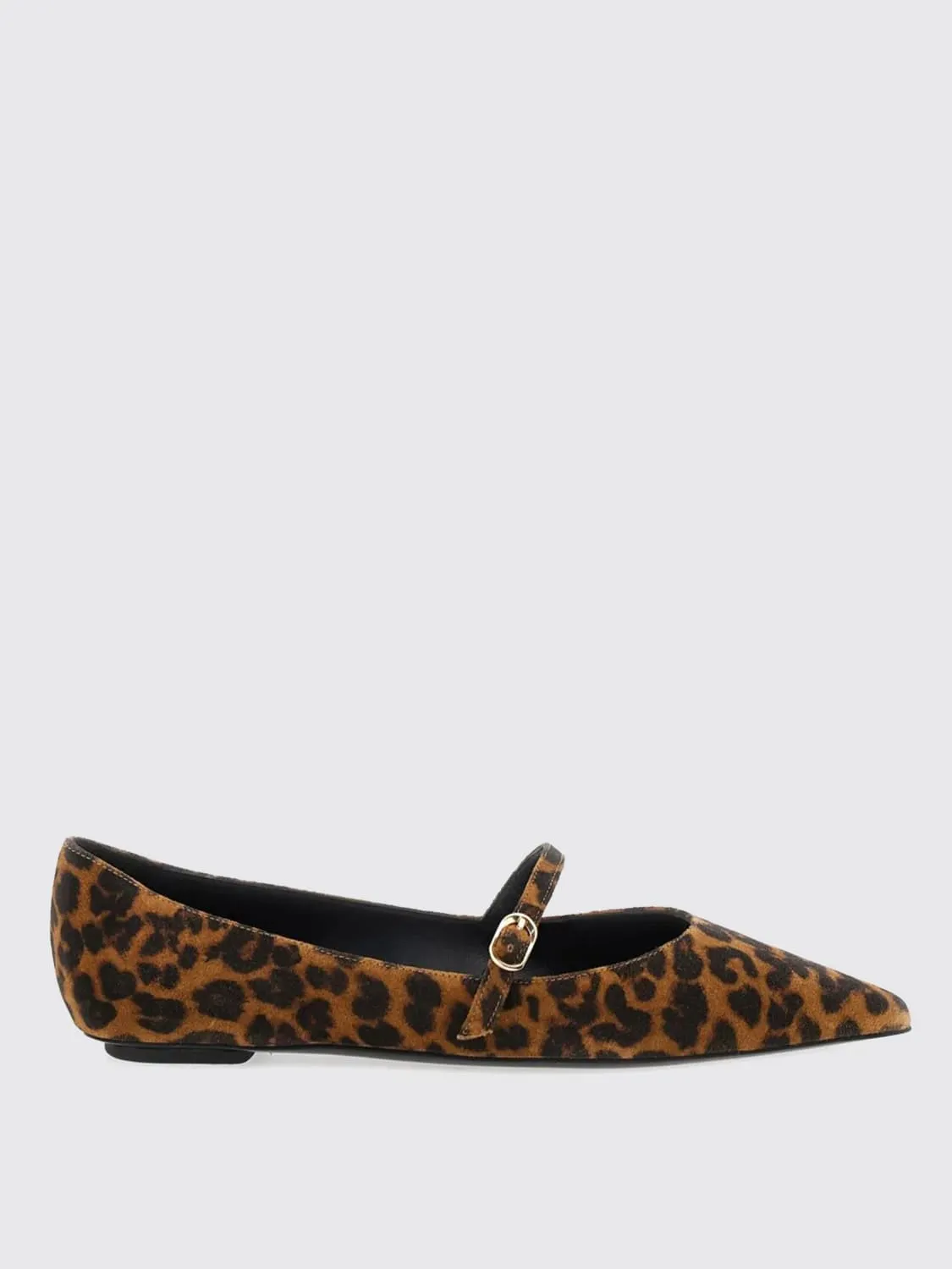 Ballerina Stuart Weitzman in camoscio stampa animalier