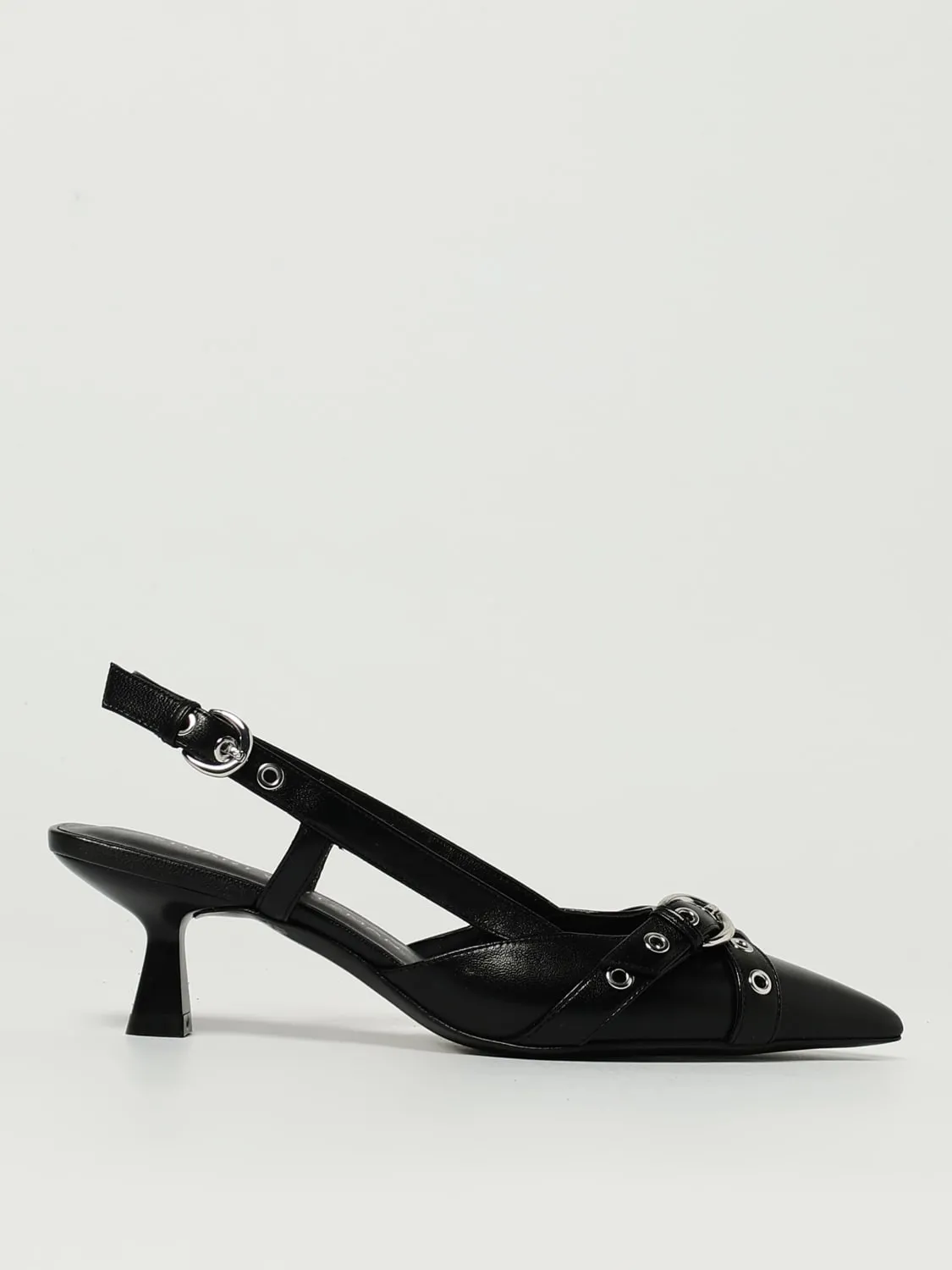 Slingback Stuart Weitzman in pelle con occhielli