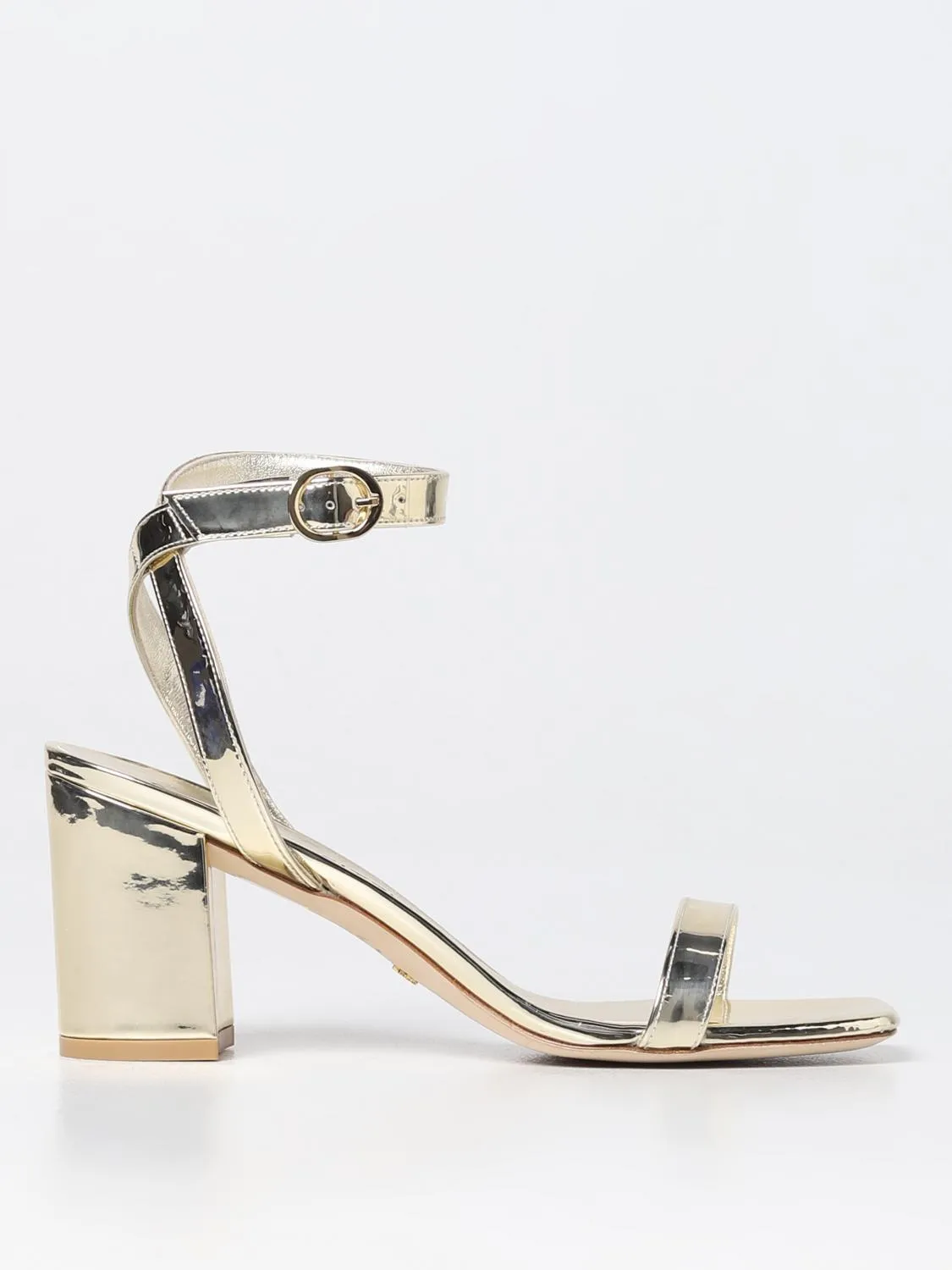 Sandalo Nearlybare Stuart Weitzman in vernice laminata
