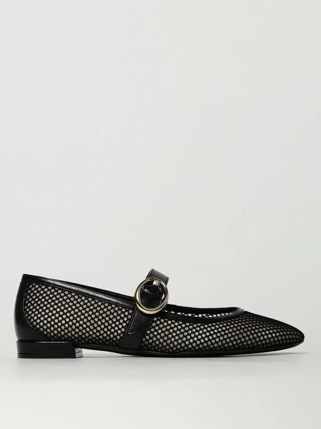 Ballerina Stuart Weitzman in mesh e pelle