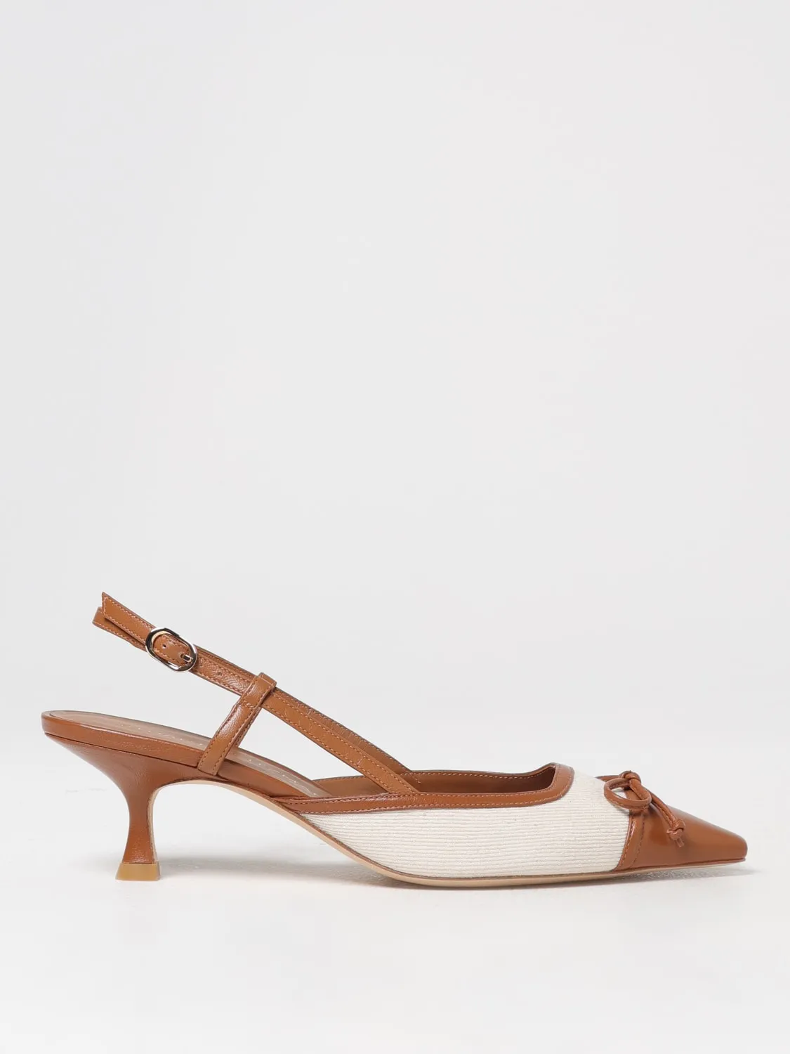 Slingback Stuart Weitzman in canvas e nappa
