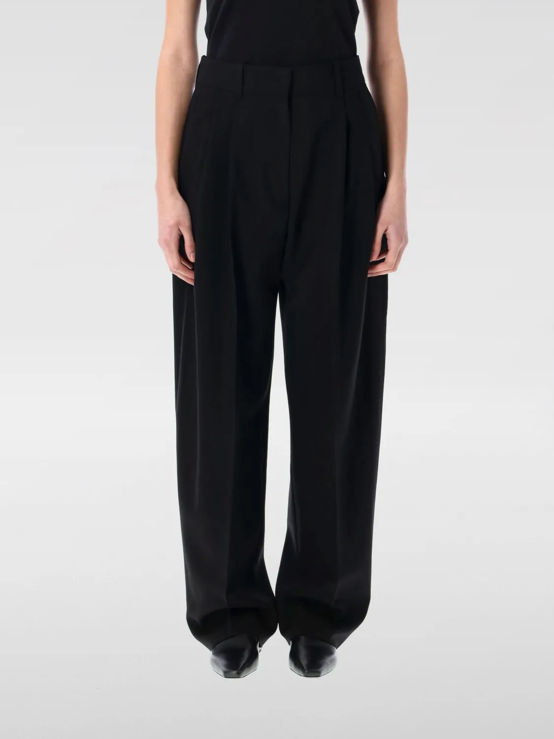 Pantalone wide leg Studio Nicholson in twill