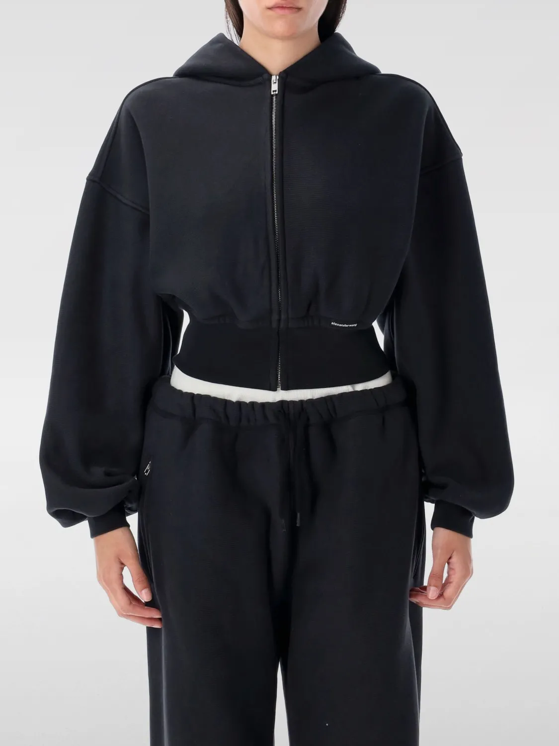 Felpa T by Alexander Wang in cotone con zip