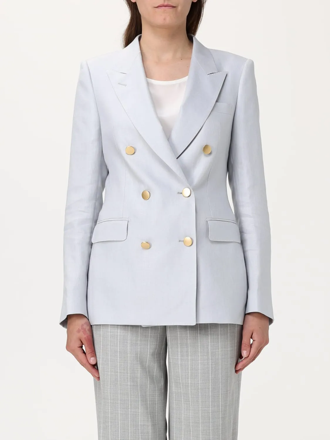 Blazer doppiopetto Tagliatore in misto lino