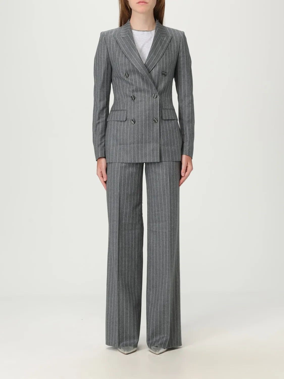 Tailleur doppiopetto Tagliatore in lana con motivo gessato