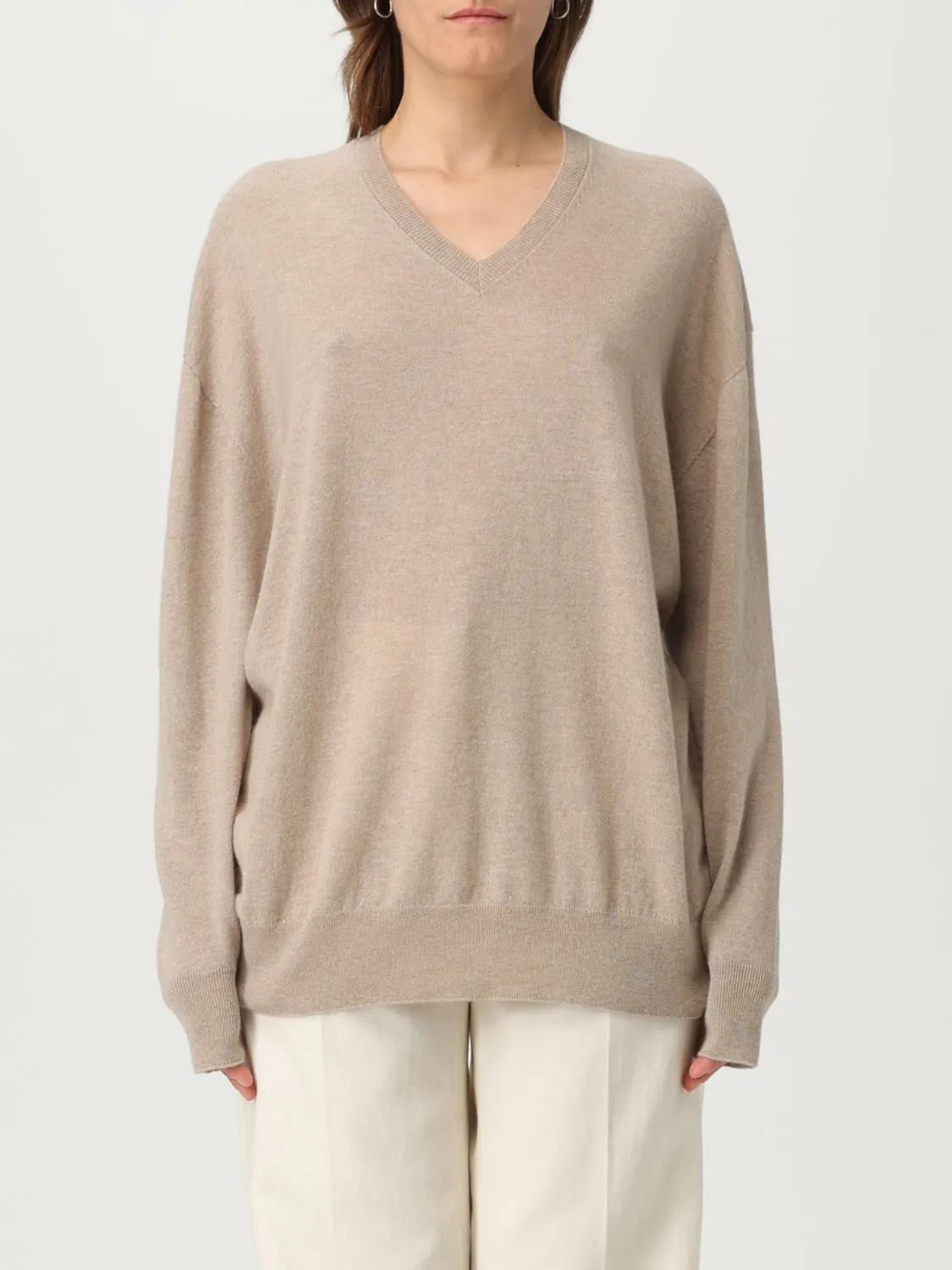 Maglia a v The Row in cashmere