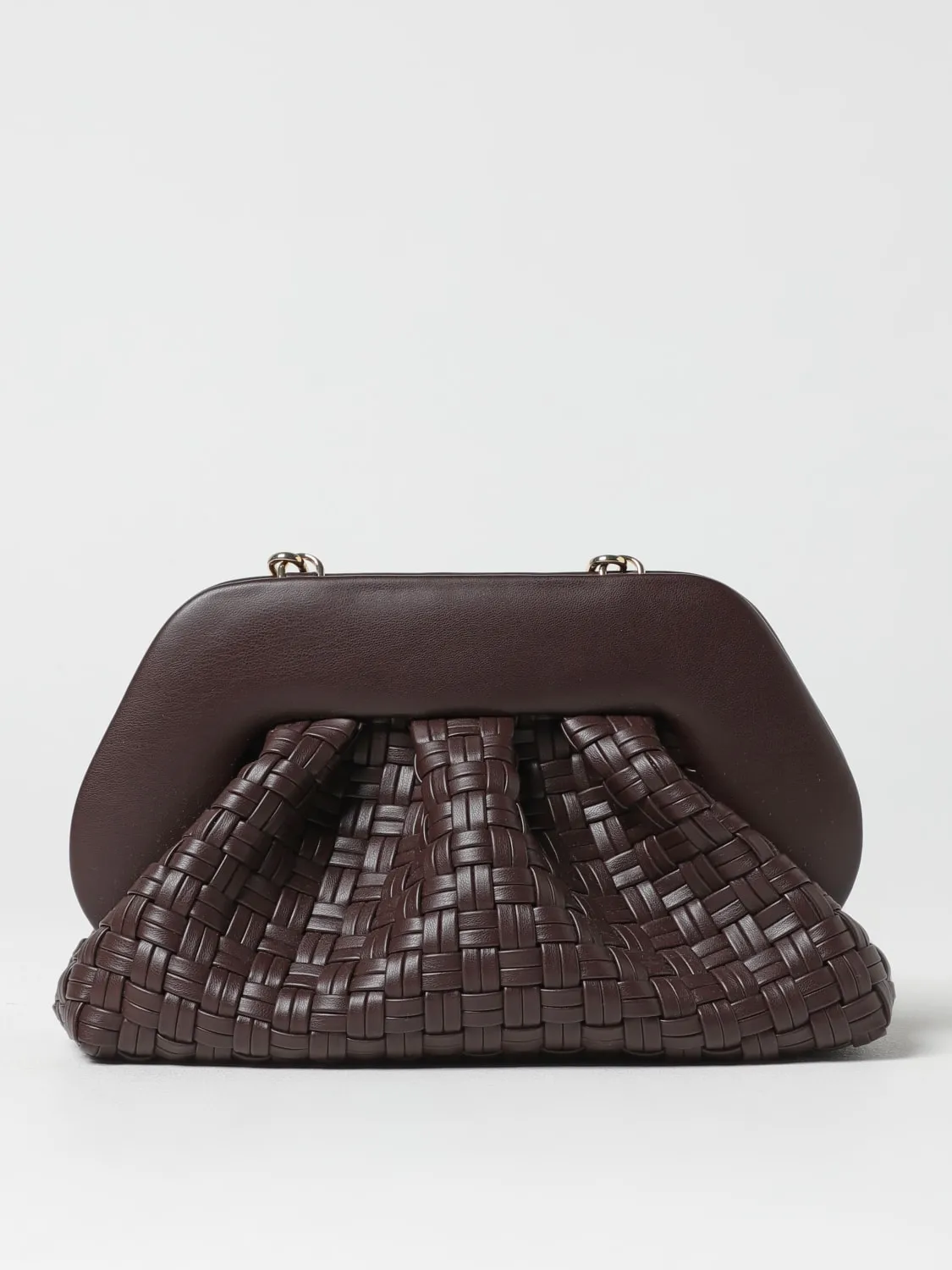 Clutch Tia Themoirè in pelle vegana intrecciata