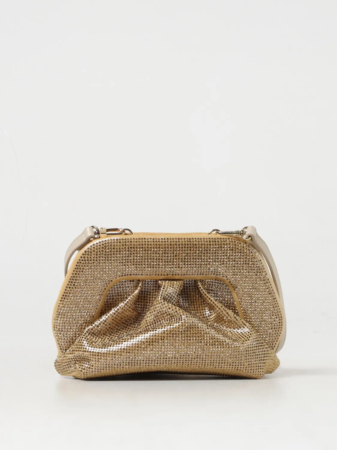 Borsa Gea Themoirè in pelle vegana con strass all over