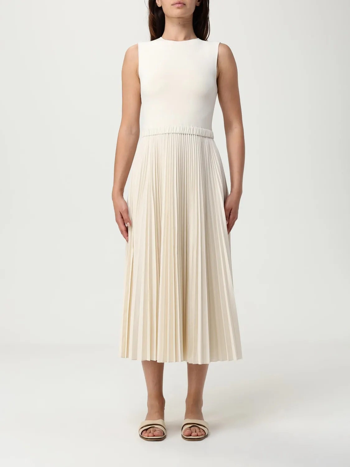 Abito Theory in misto viscosa plissettato