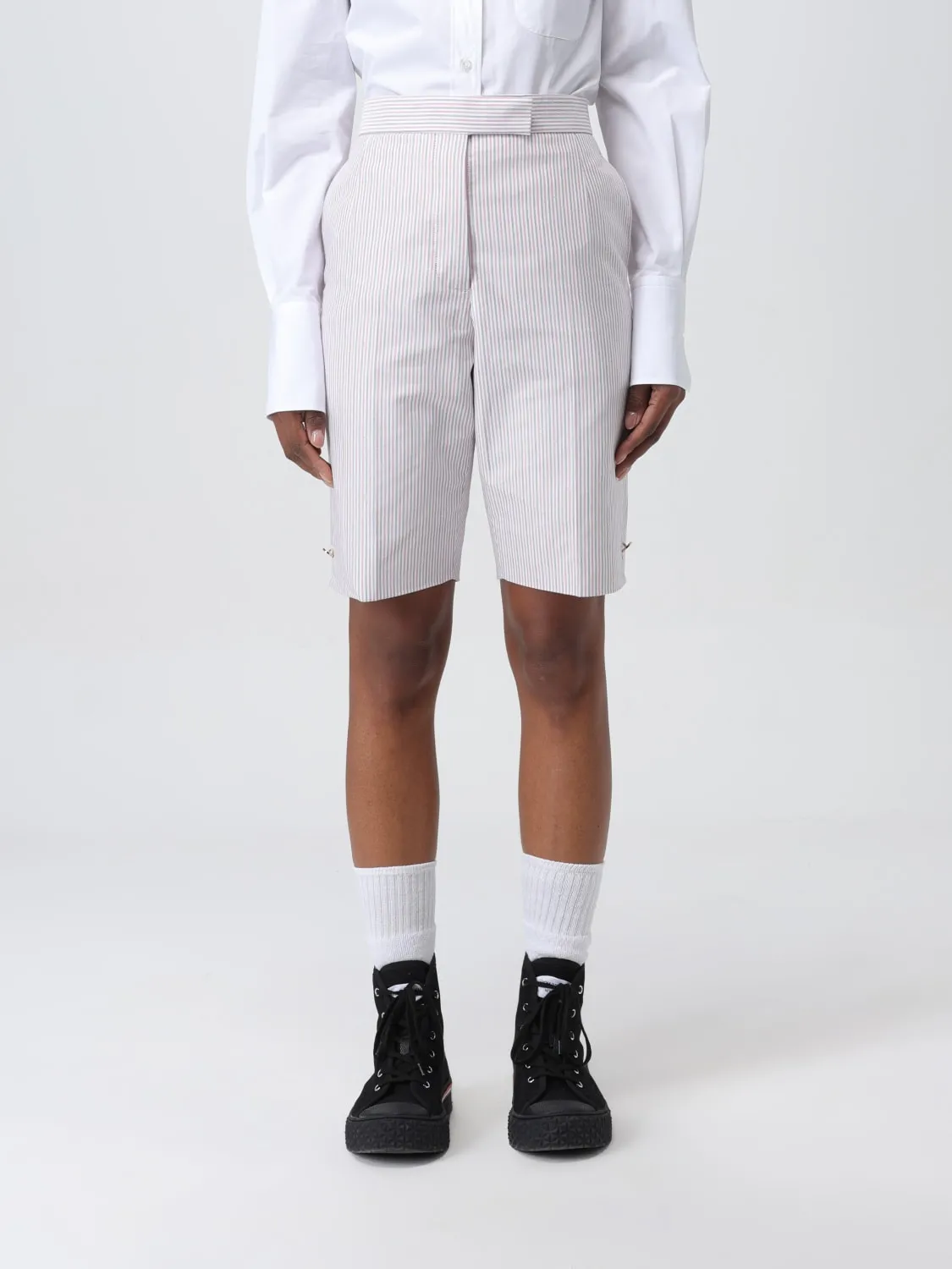 Pantaloncino Thom Browne in cotone a righe