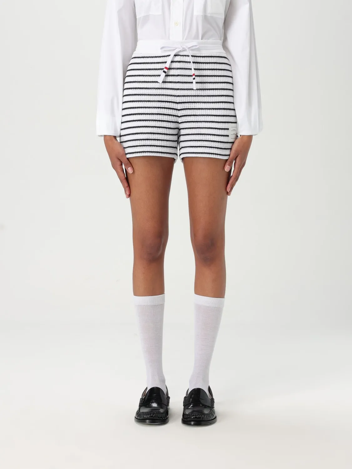 Shorts in cotone a righe Thom Browne