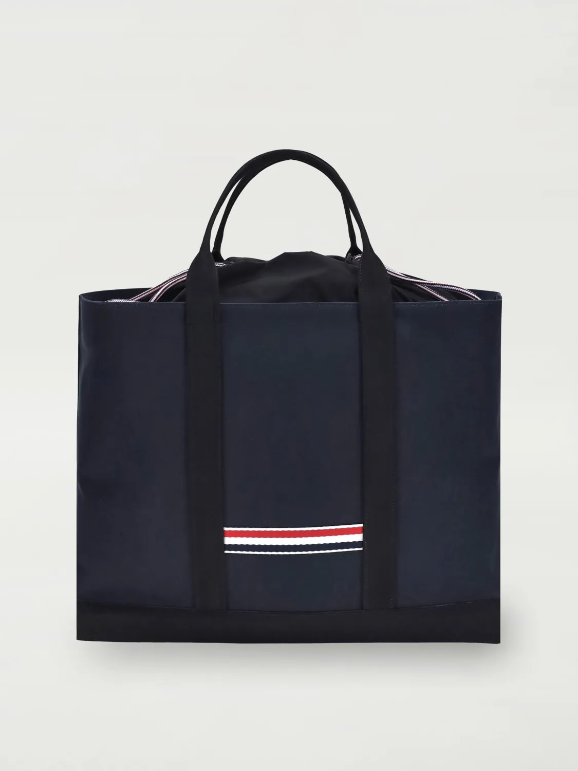 Borsa Tote con logo 4 T-bar Thom Browne in tela