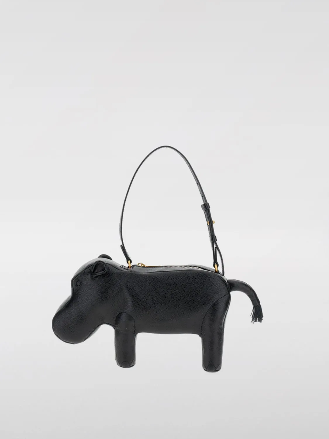 Borsa Hippo Baguette Thom Browne in pelle a grana