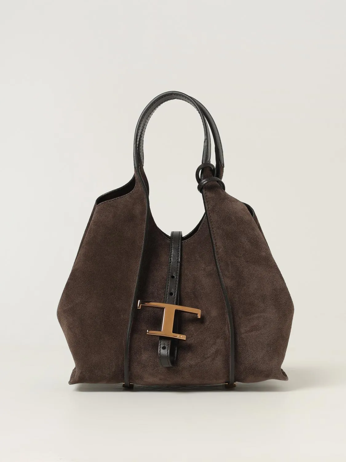 Borsa a spalla in pelle di vitello scamosciata T Timeless Tod's