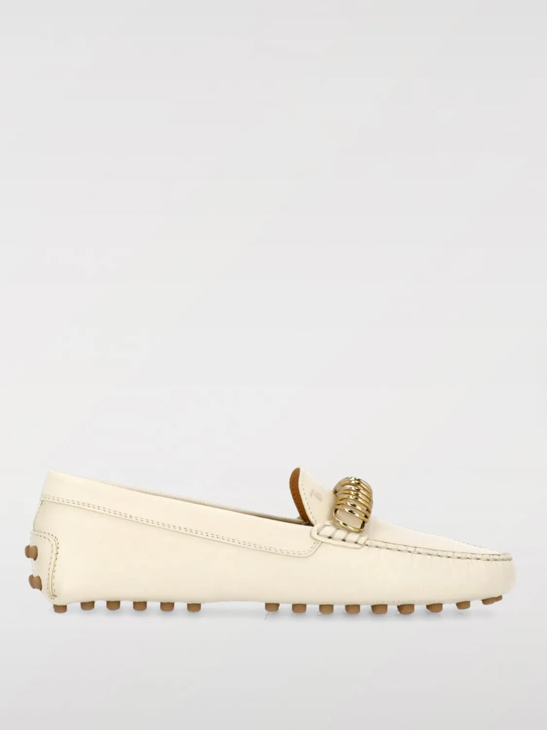 Mocassino Tod's in pelle con anelli metallici