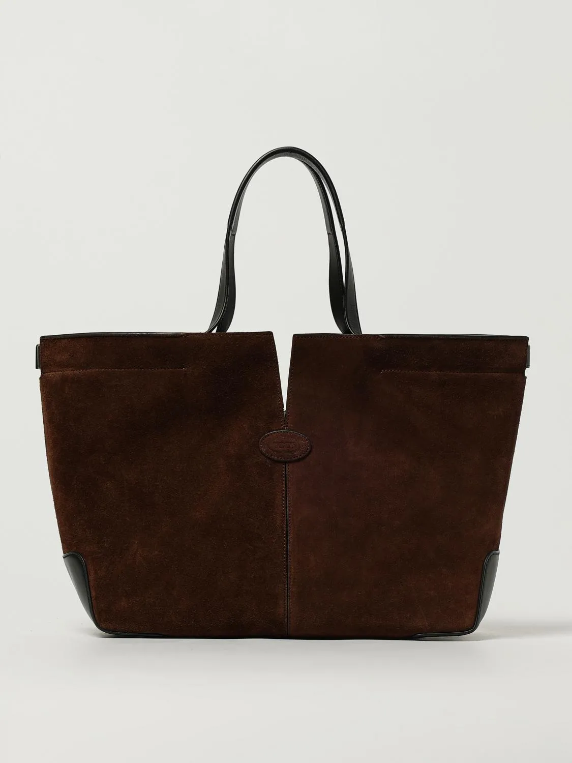 Borsa a spalla Di Folio in pelle di vitello scamosciata Tod's