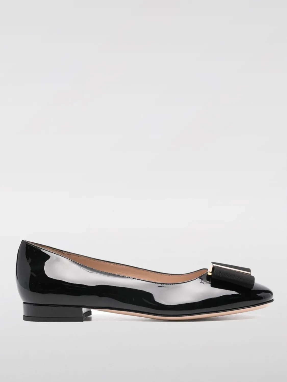 Ballerina Tom Ford in vernice con fiocco in gros-grain