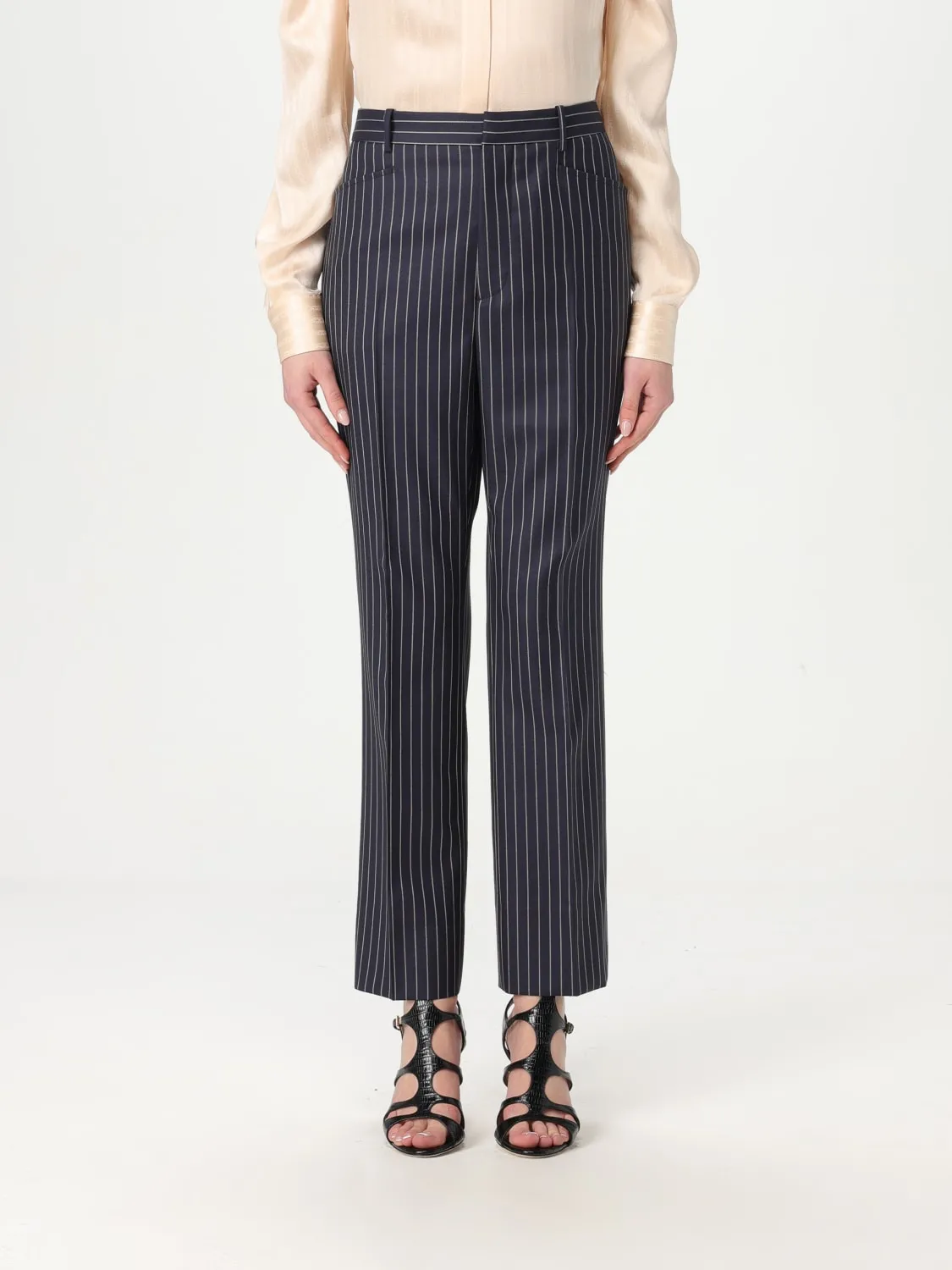 Pantalone Tom Ford in lana a righe