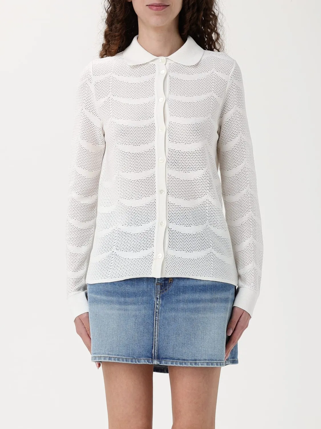 Camicia in maglia traforata Tom Ford in seta e cotone