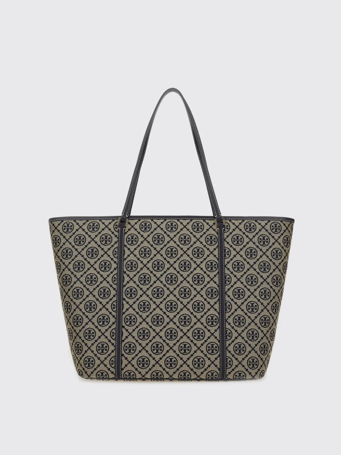 Borse a spalla in cotone con logo Tory Burch