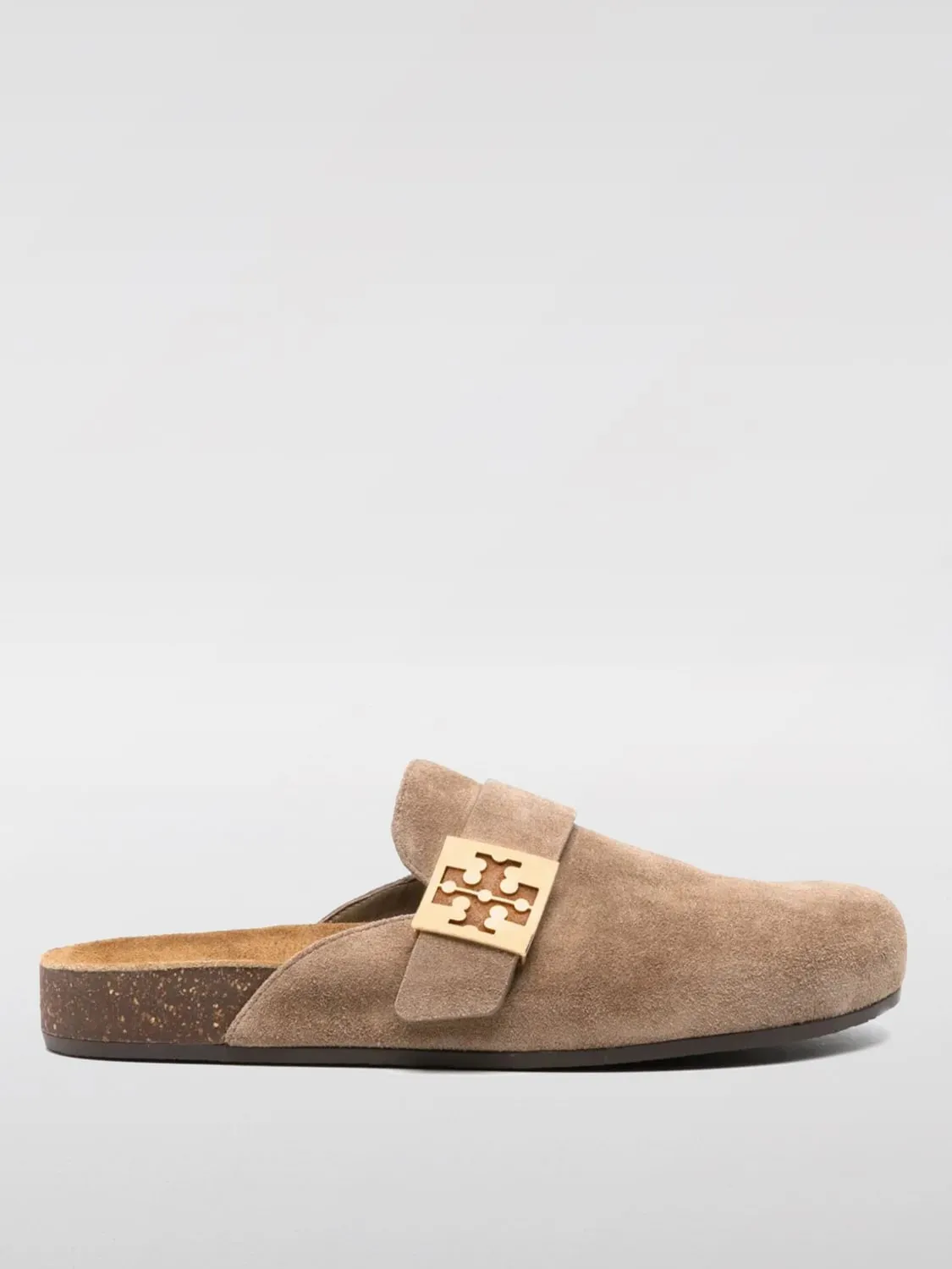 Sabot Mellow Tory Burch in camoscio