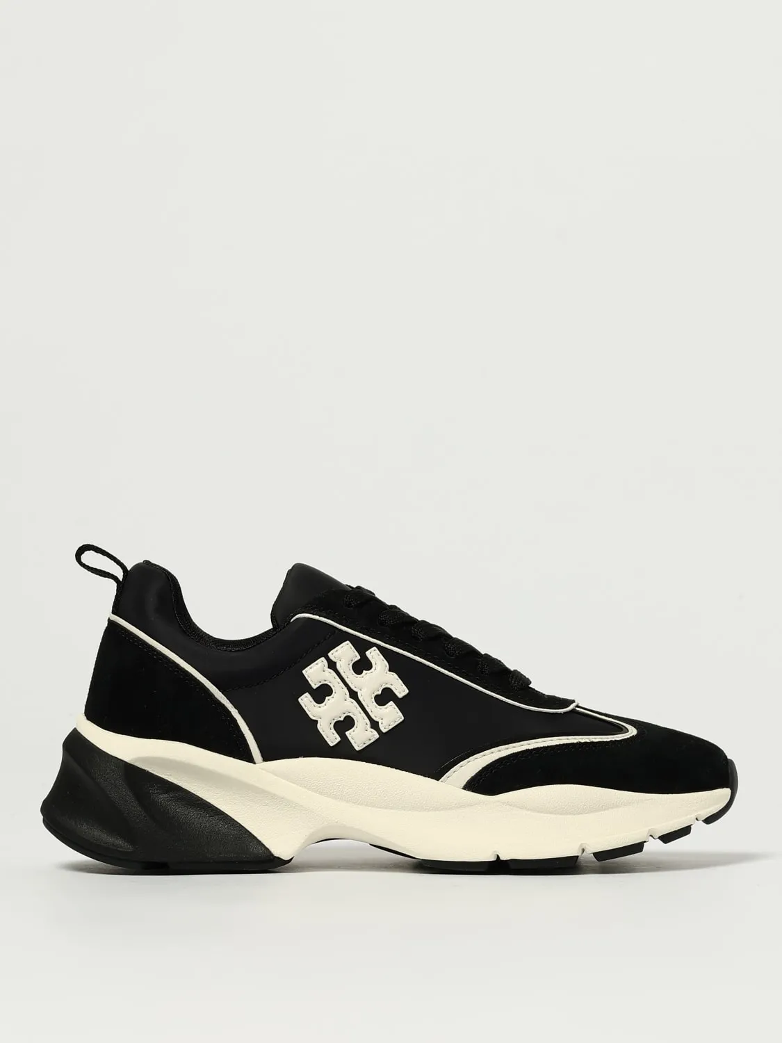 Sneakers Good Luck Tory Burch in camoscio e nylon