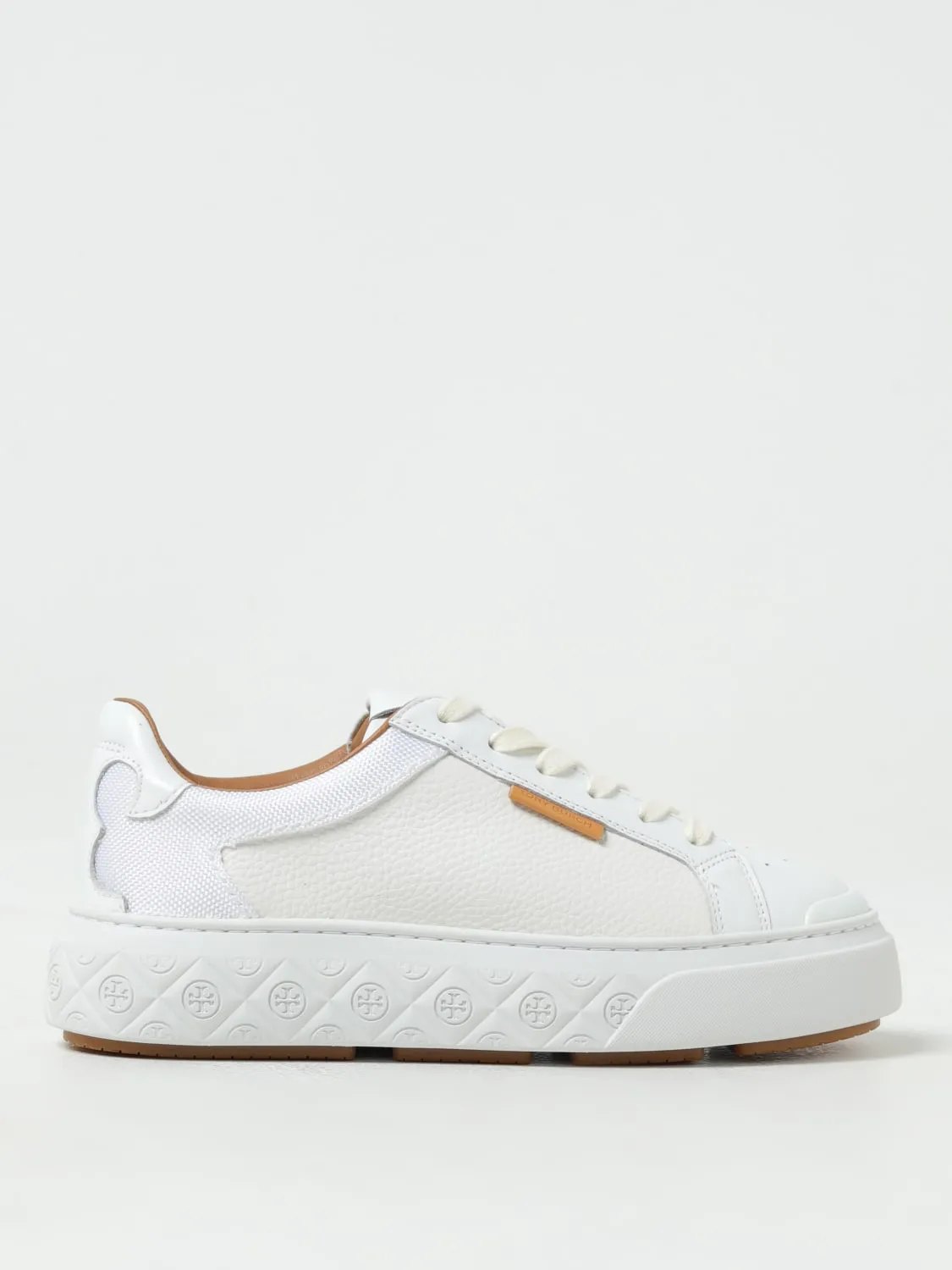 Sneakers Ladybug Tory Burch in pelle a grana