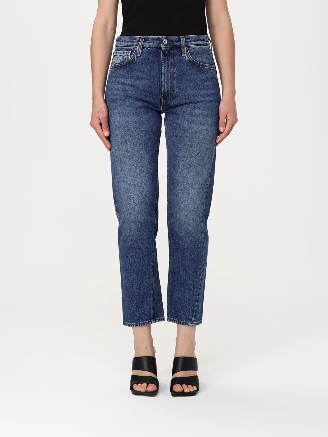 Jeans cropped Toteme in denim