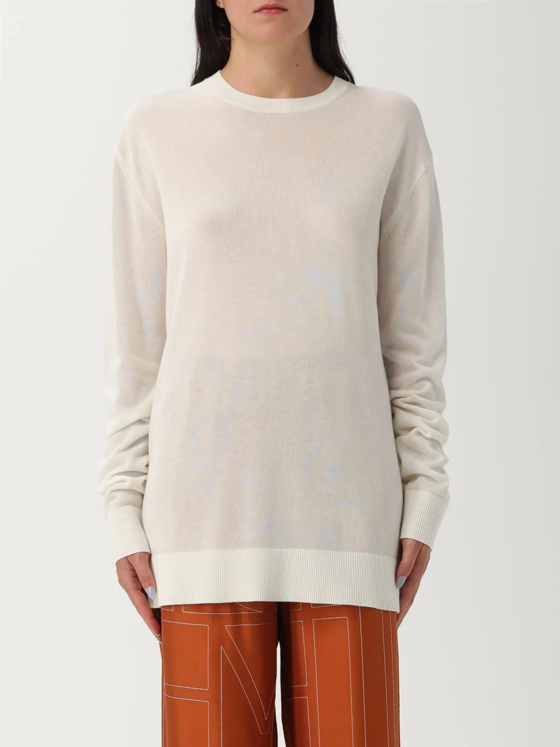 Maglia a girocollo in lyocell e cashmere Toteme