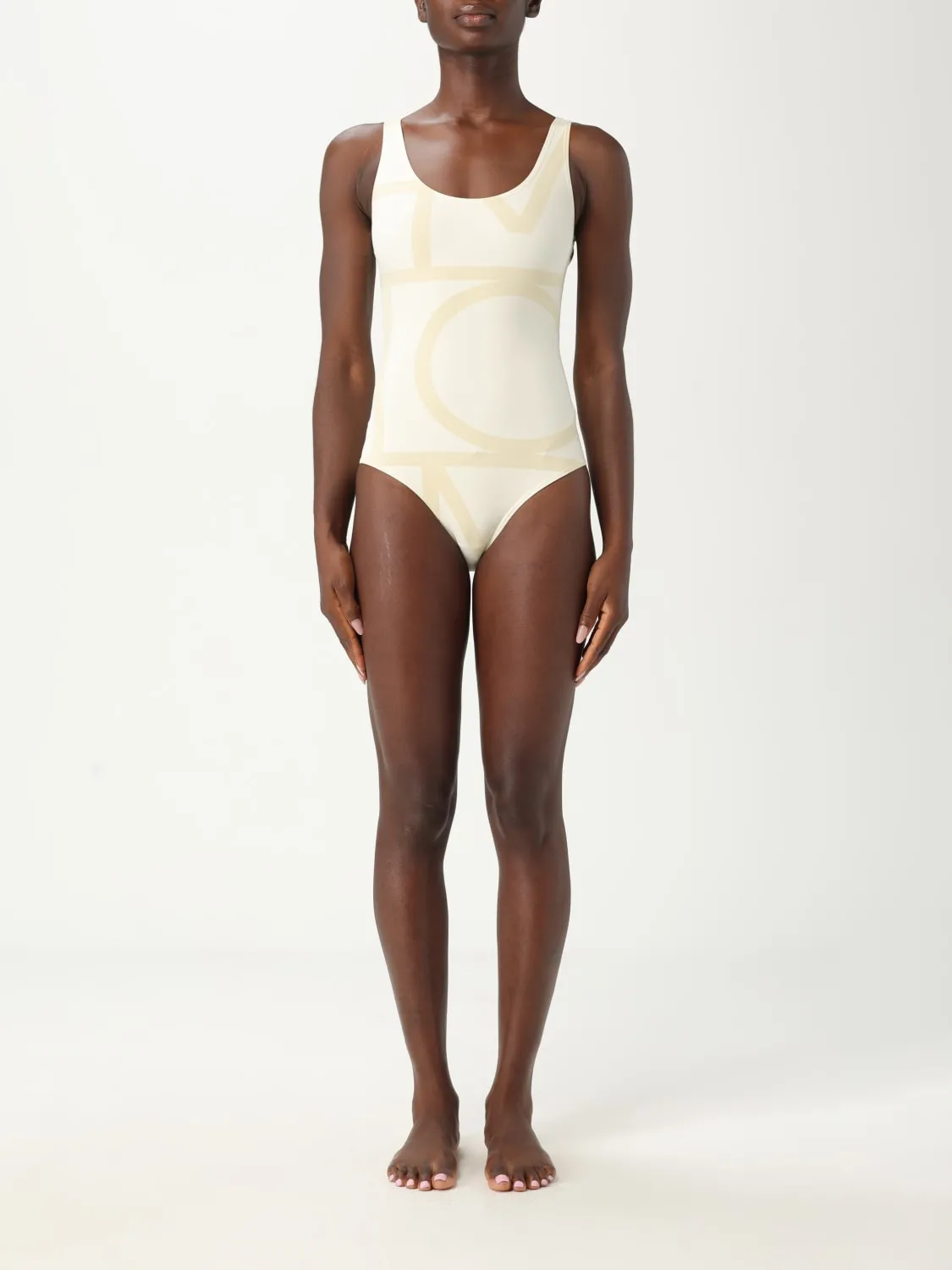 Costume da bagno intero con maxi logo Toteme