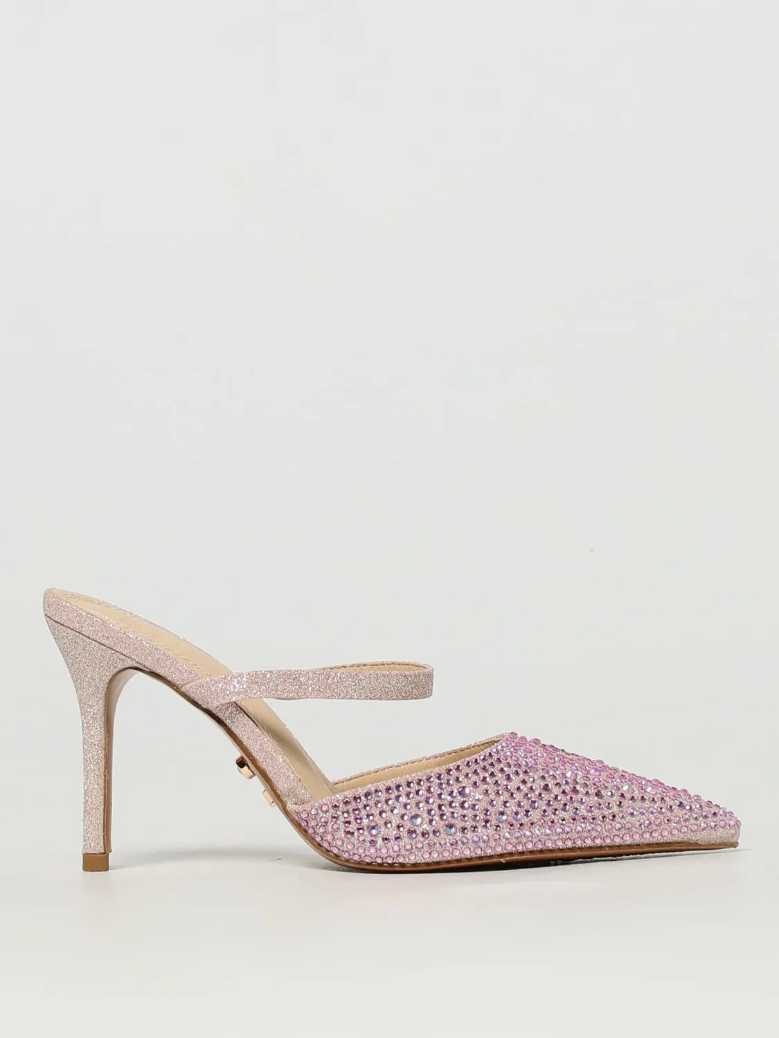 Mules Ios Twenty Fourhaitch in raso e glitter con strass