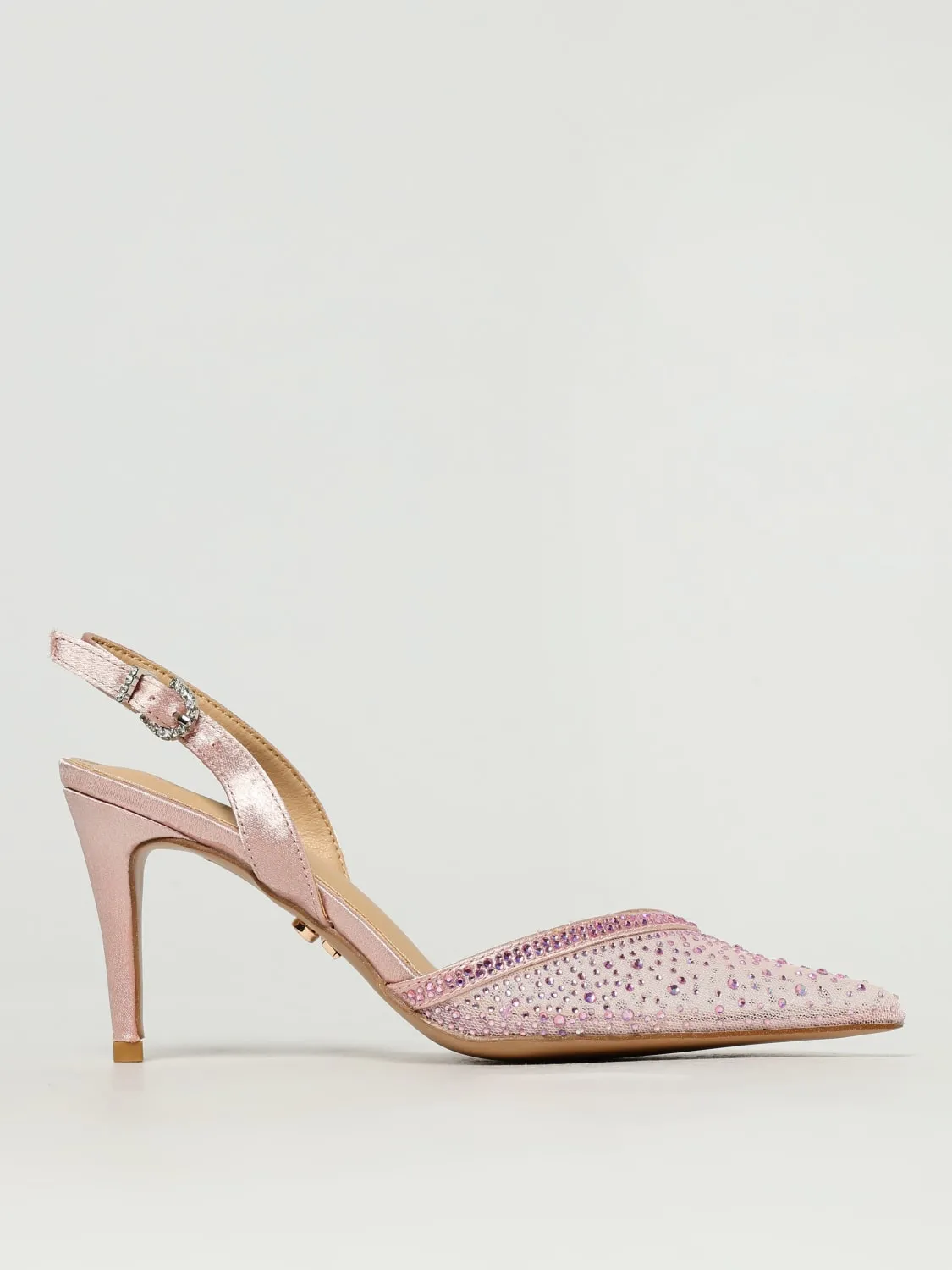 Slingback Rabat Twenty Fourhaitch in raso e nylon con strass