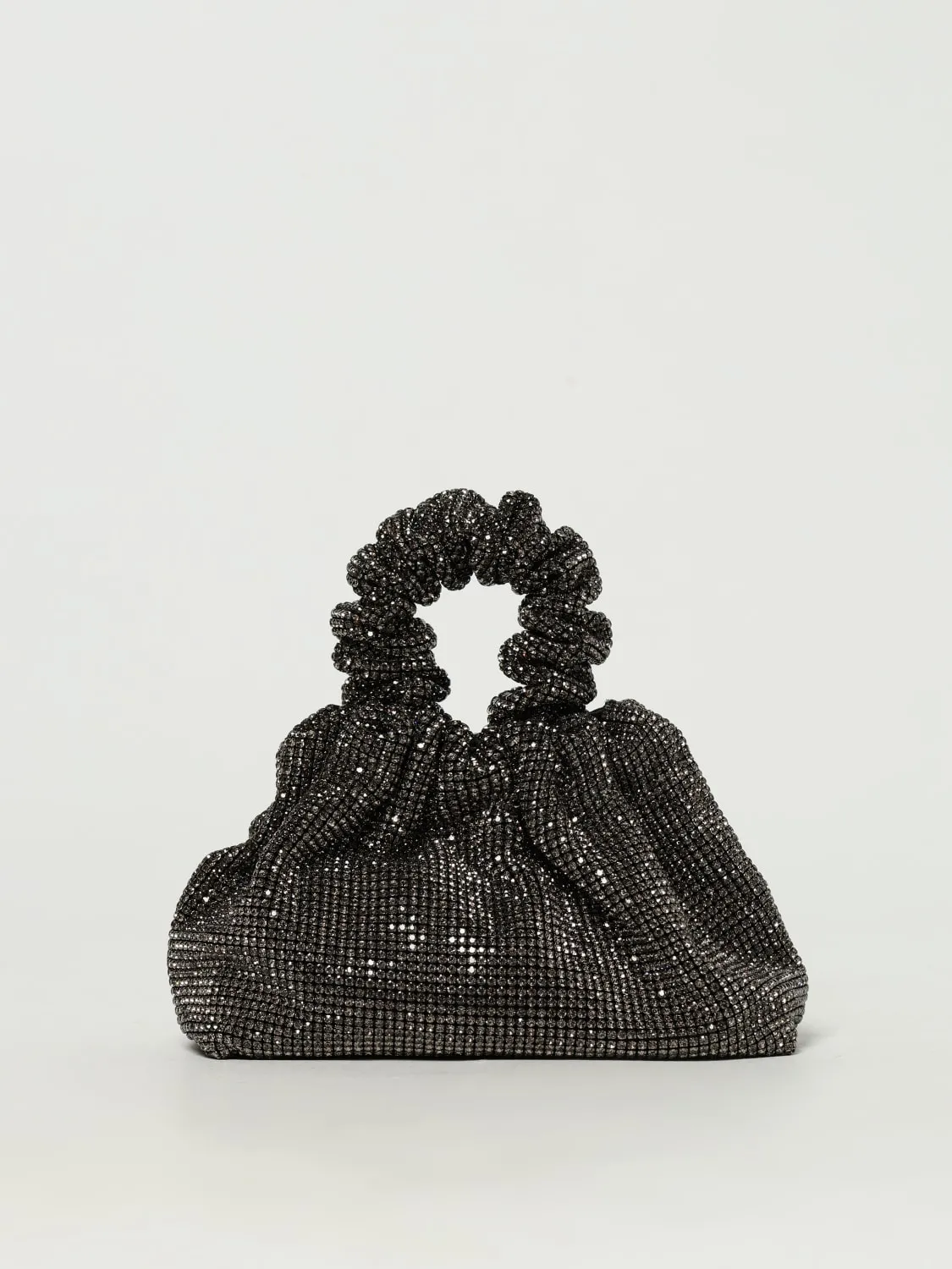 Pouch Angel Aura Twenty Fourhaitch in raso con strass all over