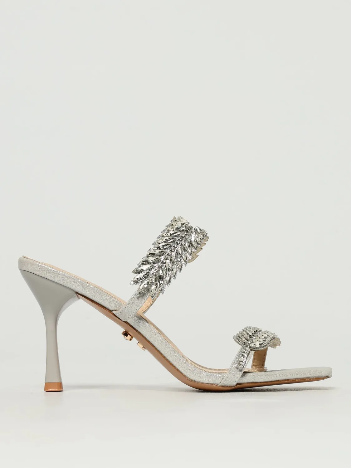 Sandalo Beirut Twenty Fourhaitch in pelle sintetica con strass incastonati