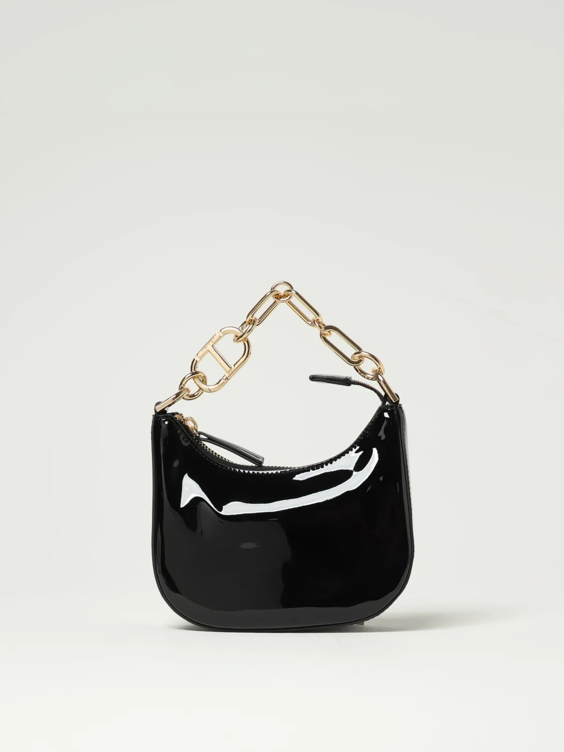 Borsa a mano Croissant Mini in vernice Twinset