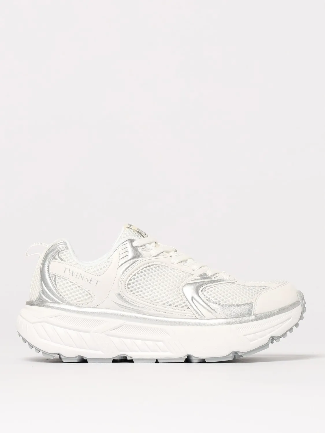 Sneakers Fessura Twinset in pelle sintetica e mesh