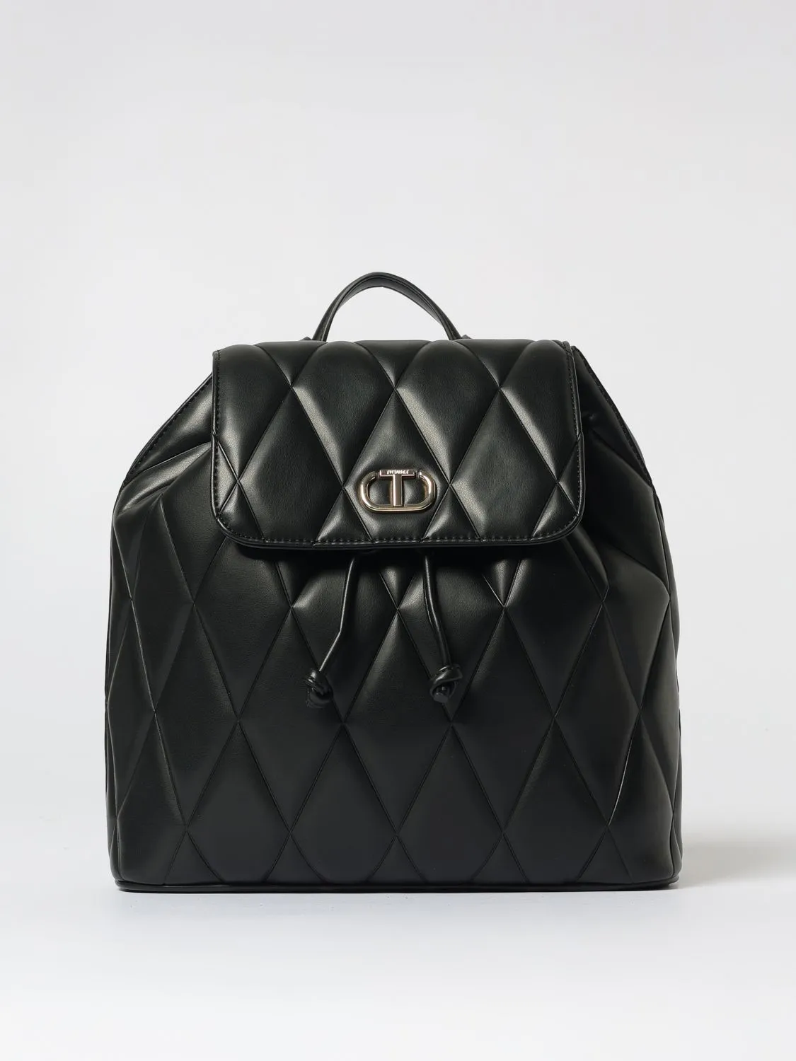 Zaino medio trapuntato con logo Twinset