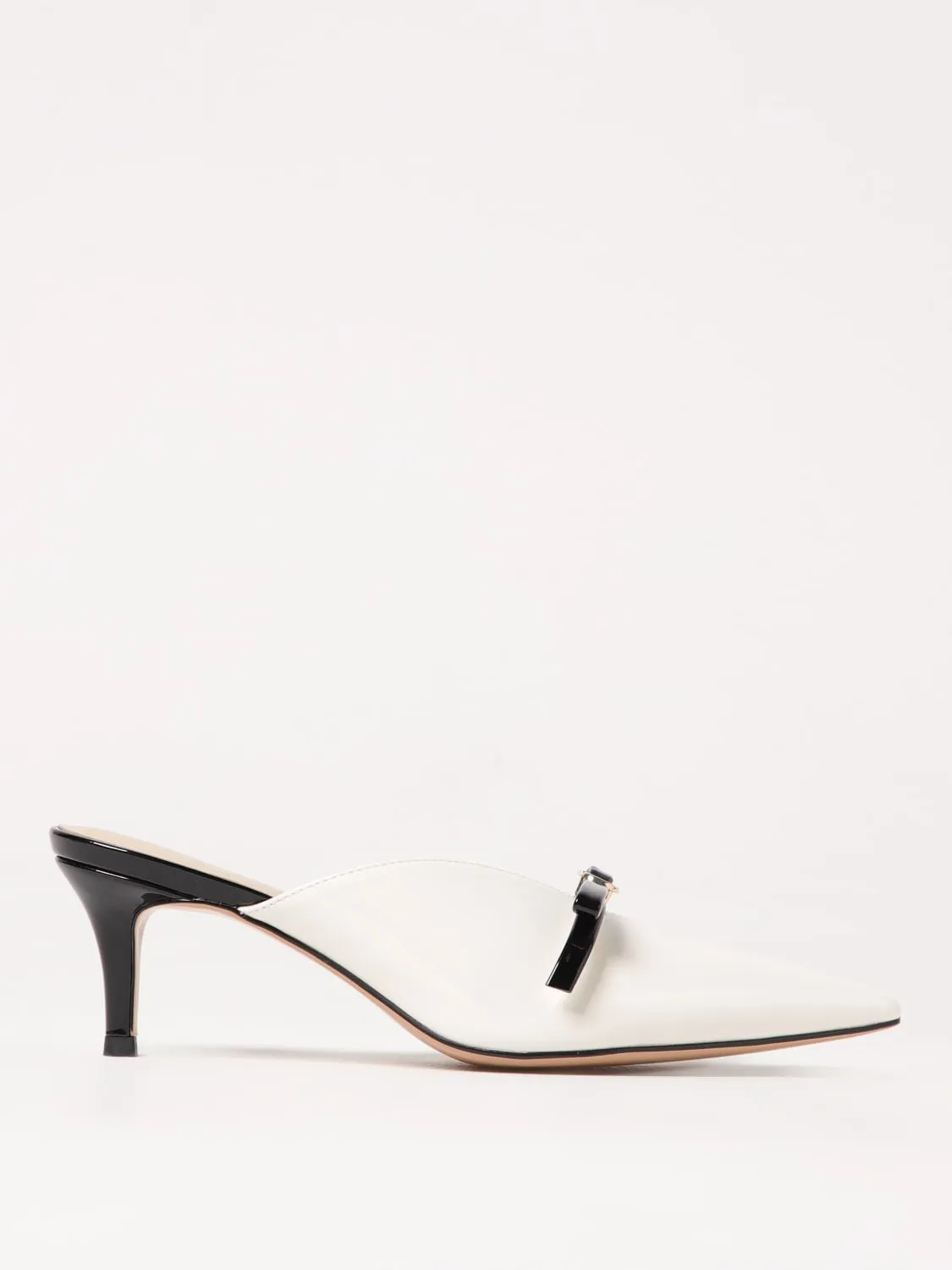 Mules Twinset in vernice con fiocco