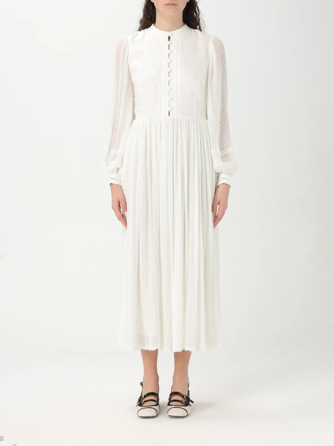 Abito Twinset in misto lino e cotone