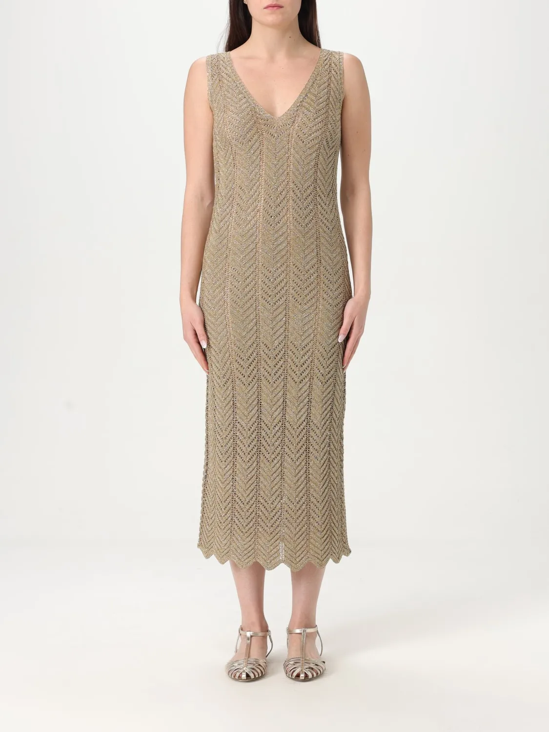 Abito Twinset in in maglia lurex