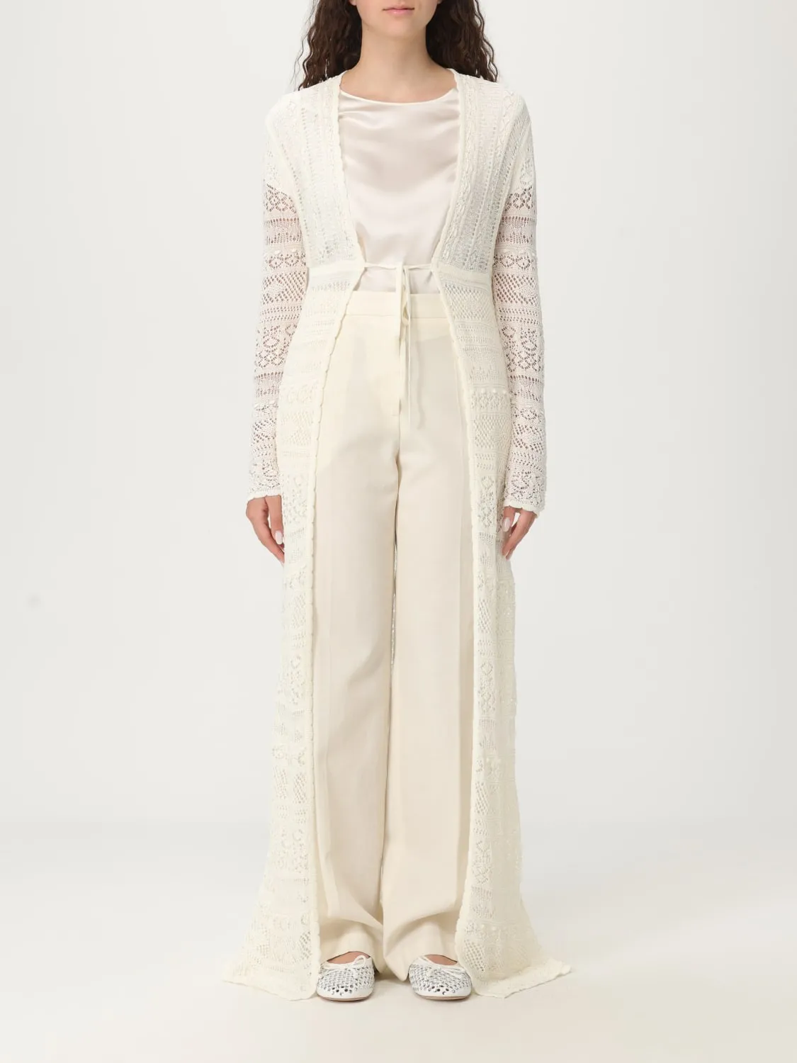 Cardigan Twinset in misto viscosa