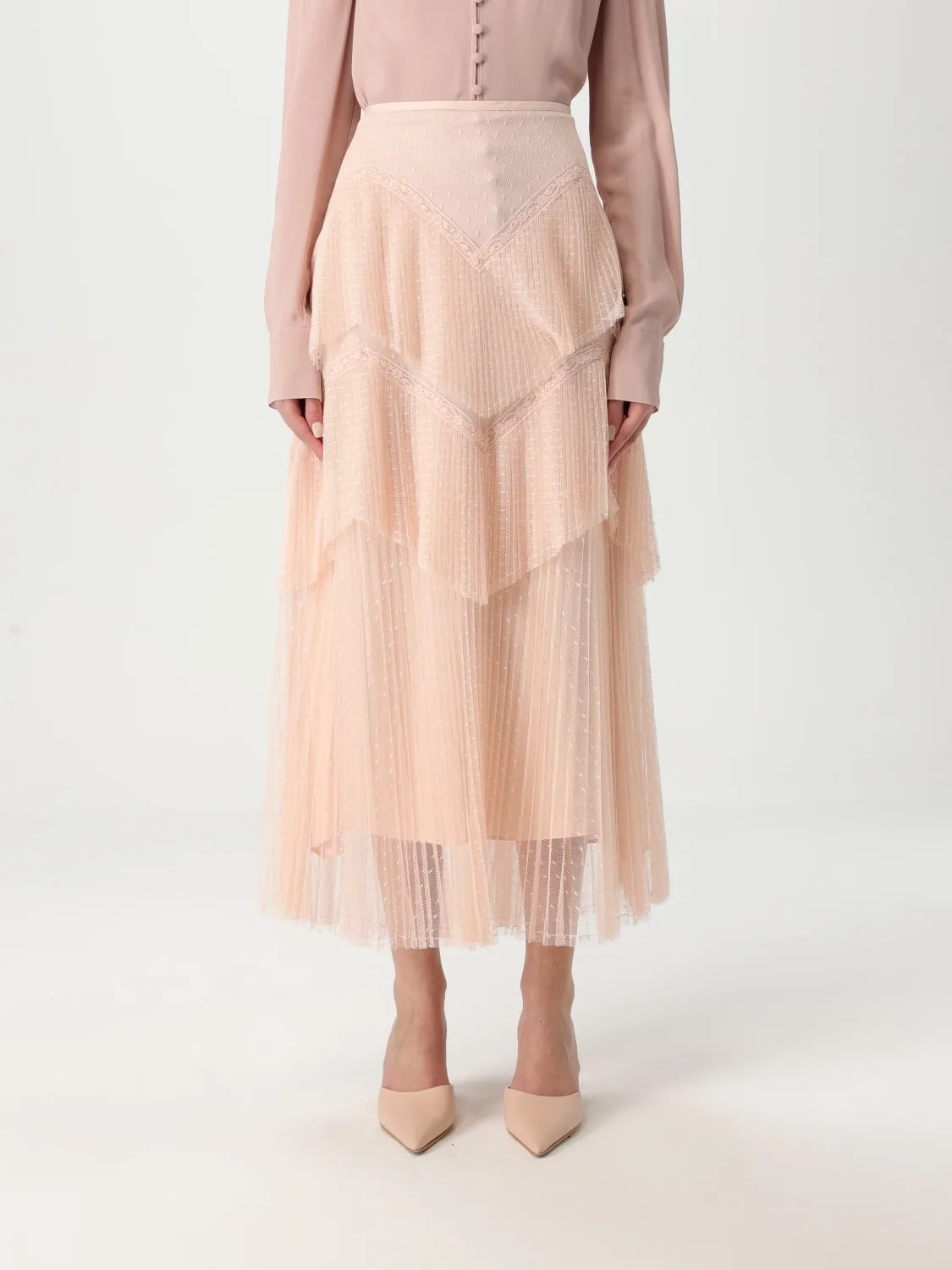 Gonna Twinset in tulle point d'esprit