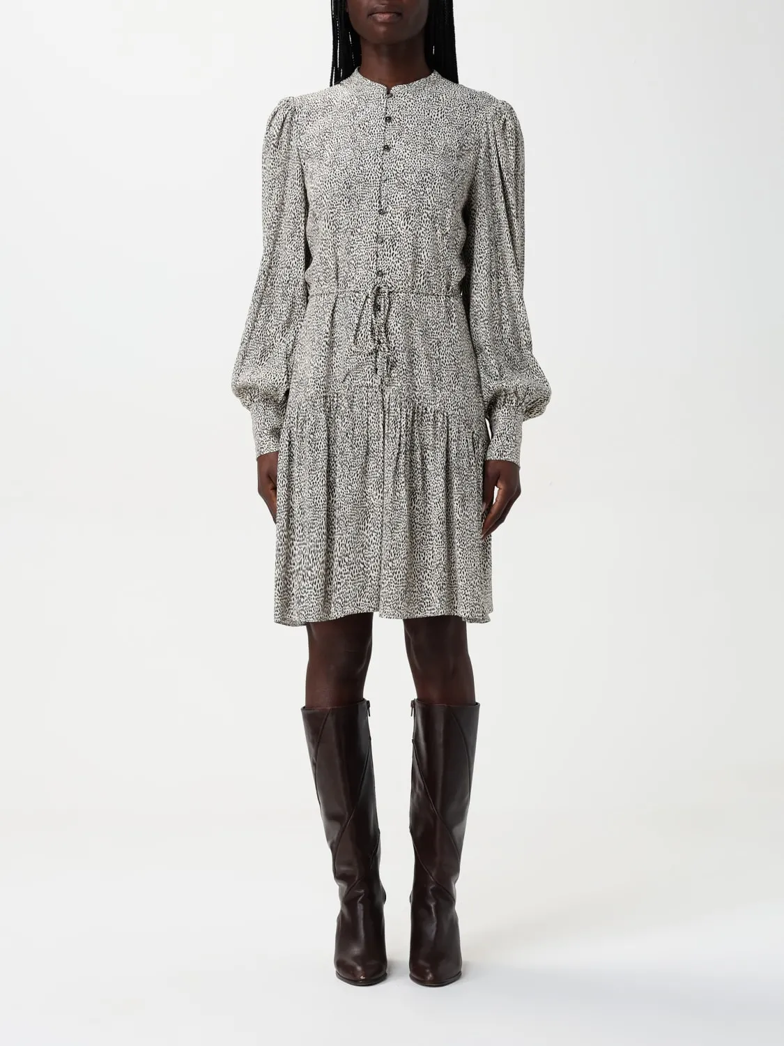 Abito chemisier Twinset in viscosa con stampa